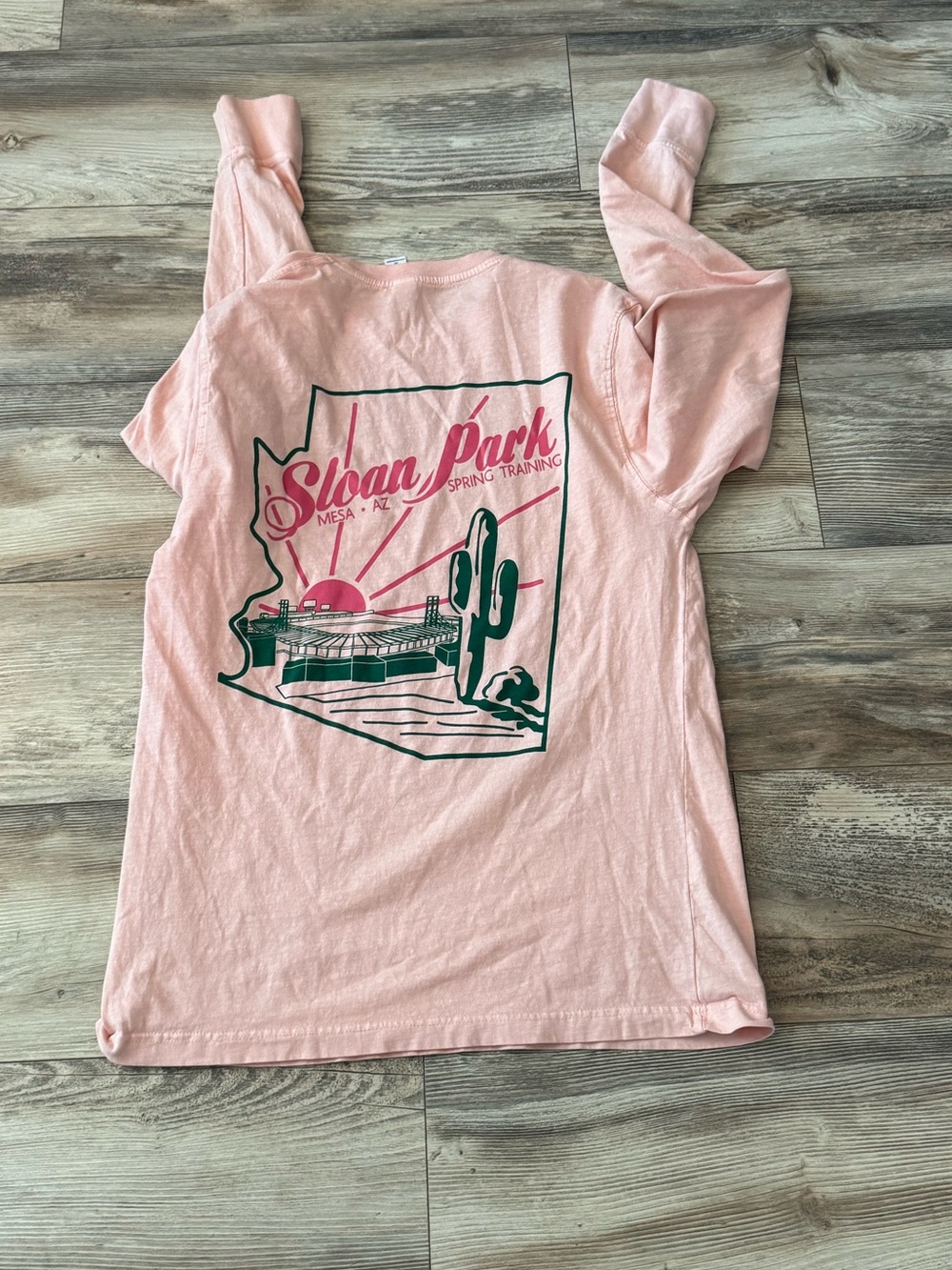 Chicago Cubs Sloan Park Spring Training Long Sleeve T Medium Coral Pink